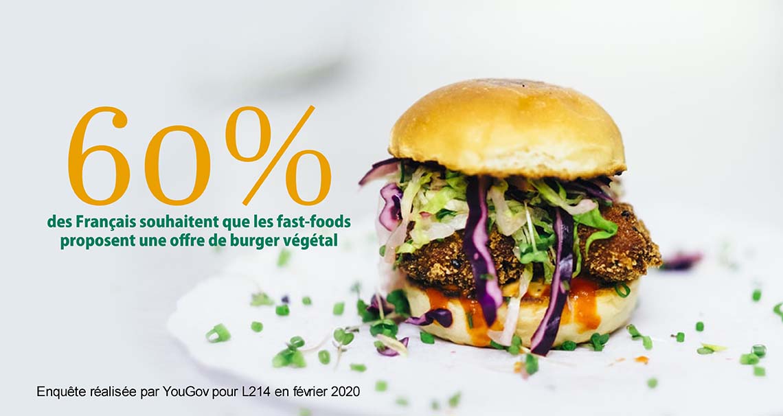 60 % des Français veulent des burgers vegan